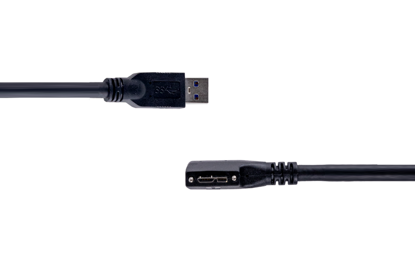 USB3.2 High Flex/Type-A to Micro-B Right Angled with Screwlock