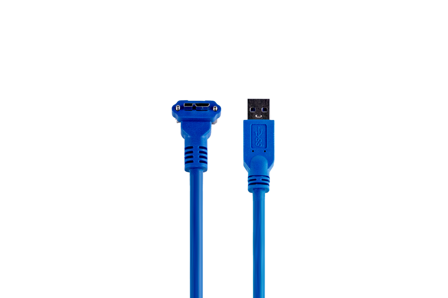 USB3.2 ACC/Type-A to Micro-B Down Angled with Screwlock