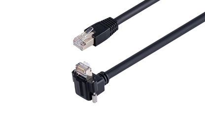 Cat.5e High Flex/RJ 45 to RJ45 Up Angled with Screwlock